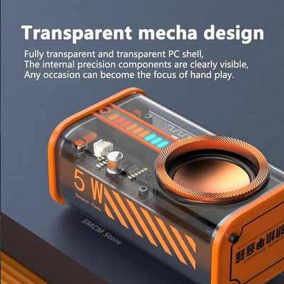 MaxBass™ gennemsigtig Mecha Bluetooth-højttaler